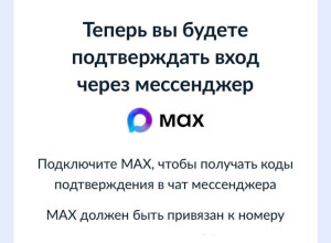 Теперь MAX нужен для входа в Гос...