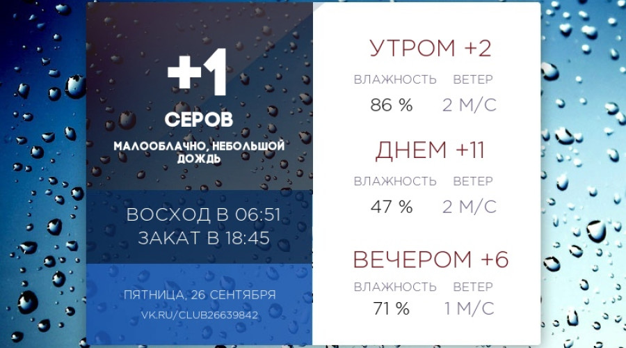 Сегодня пятница, 26 сентября 2025...