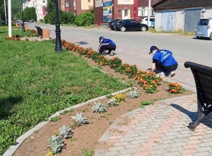 Отряд «Чистый город» трудится...