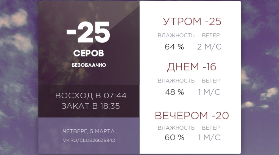 Сегодня четверг, 5 марта 2026 год...