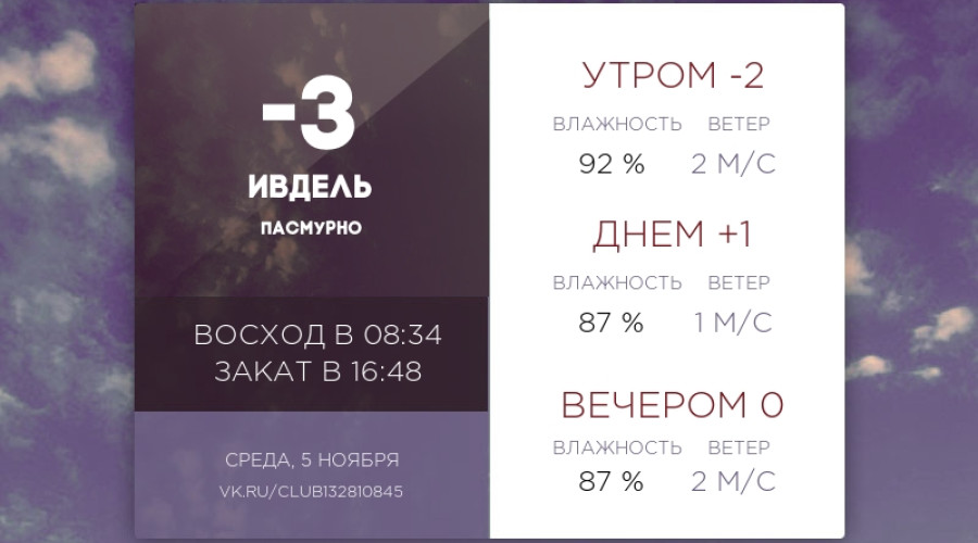 Сегодня среда, 5 ноября 2025 года...