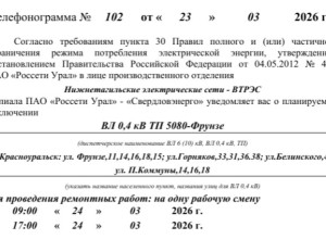Отключение электроэнергии в К...