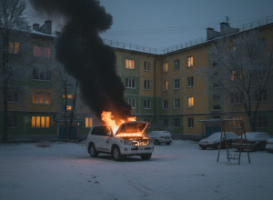❗️ В Серове горел «Toyota Land Cruiser...