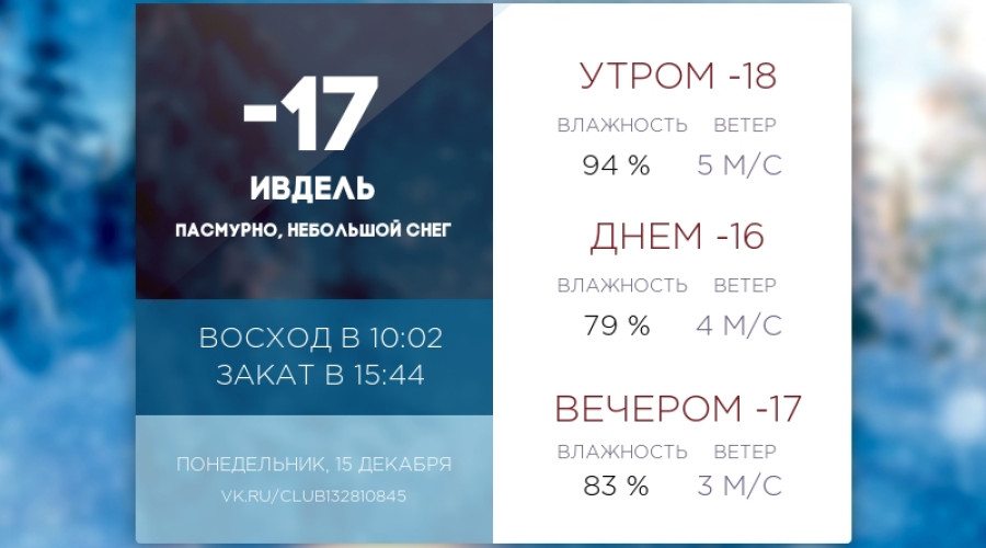 Сегодня понедельник, 15 декабр?...