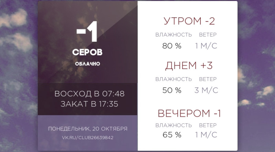 Сегодня понедельник, 20 октябр?...
