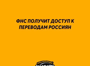 ❗️ ФНС получит доступ к перев...