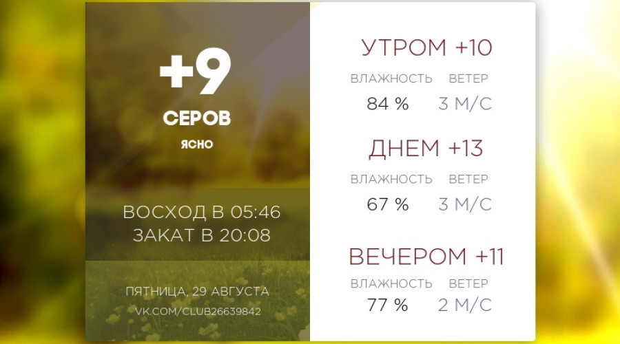 Сегодня пятница, 29 августа 2025 ?...