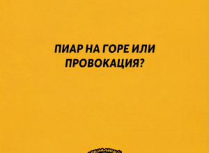 Пиар на чужом горе

Что такое г...