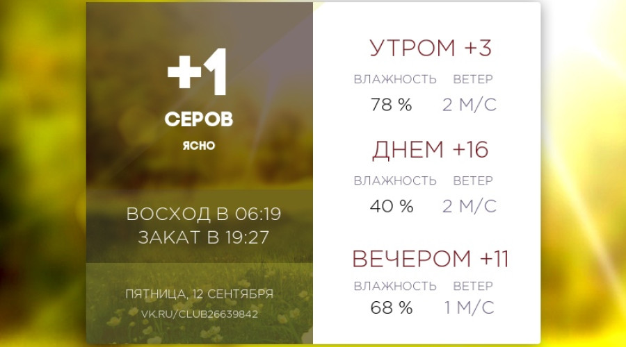 Сегодня пятница, 12 сентября 2025...